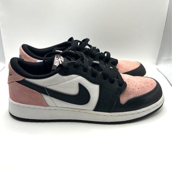 Nike Air Jordan 1 Retro Low OG Bleached Coral White Black 7 Youth/Mens - Picture 1 of 7